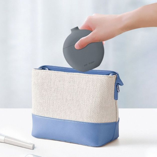 ネックピロー 簡単膨張式ポンプ付き携帯用首枕