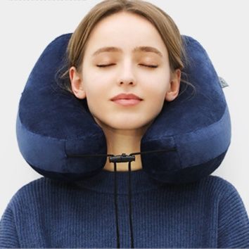 ネックピロー 多機能フード付きネックピロー首肩頭部サポート