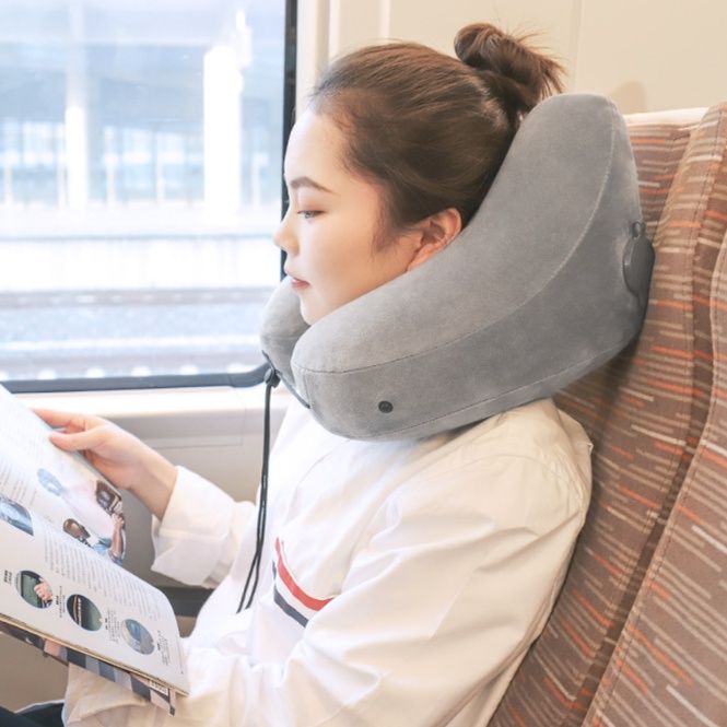 ネックピロー 多機能フード付きネックピロー首肩頭部サポート