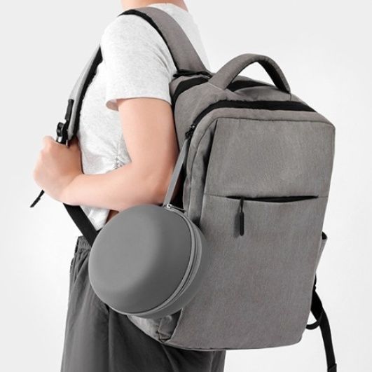 ネックピロー 携帯式遮蔽型フード付きネックピロー