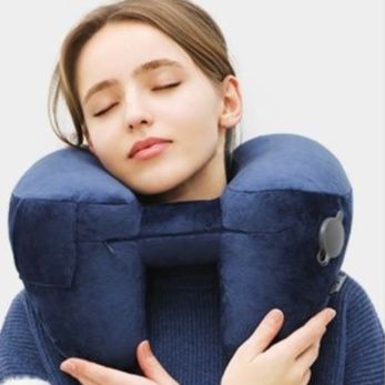 ネックピロー 多機能フード付きネックピロー首肩頭部サポート