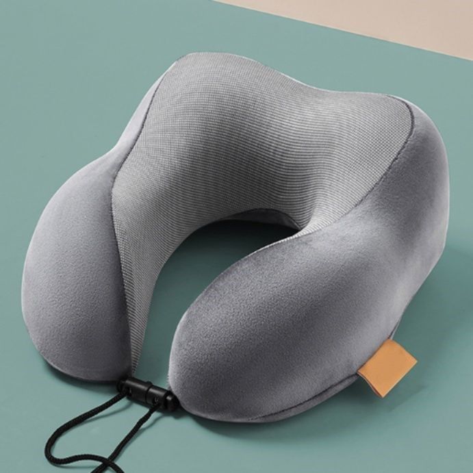 ネックピロー ポンプ式空気注入携帯用首枕