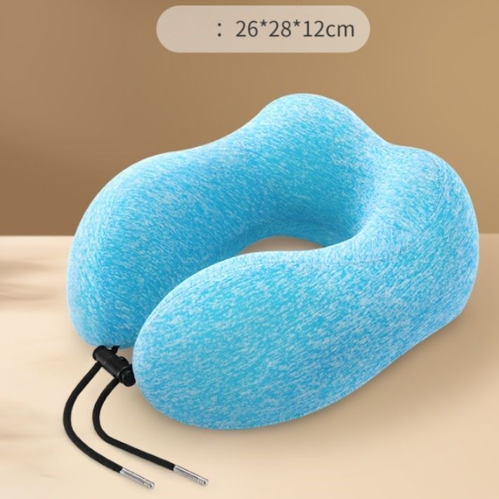 ネックピロー 記憶綿内芯搭載低反発ネックピロー