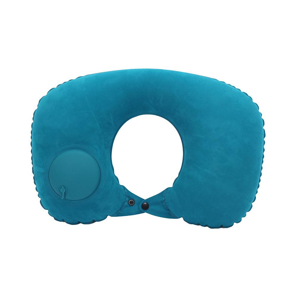 ネックピロー 手動ポンプ内蔵型簡単膨張式ネックピロー