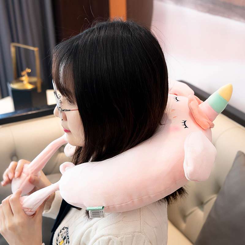 ネックピロー おやすみユニコーン ふわもち頸椎枕