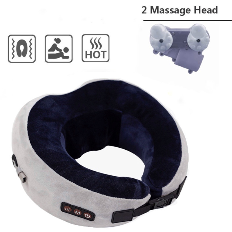  温熱機能付き揉み玉マッサージネックピロー