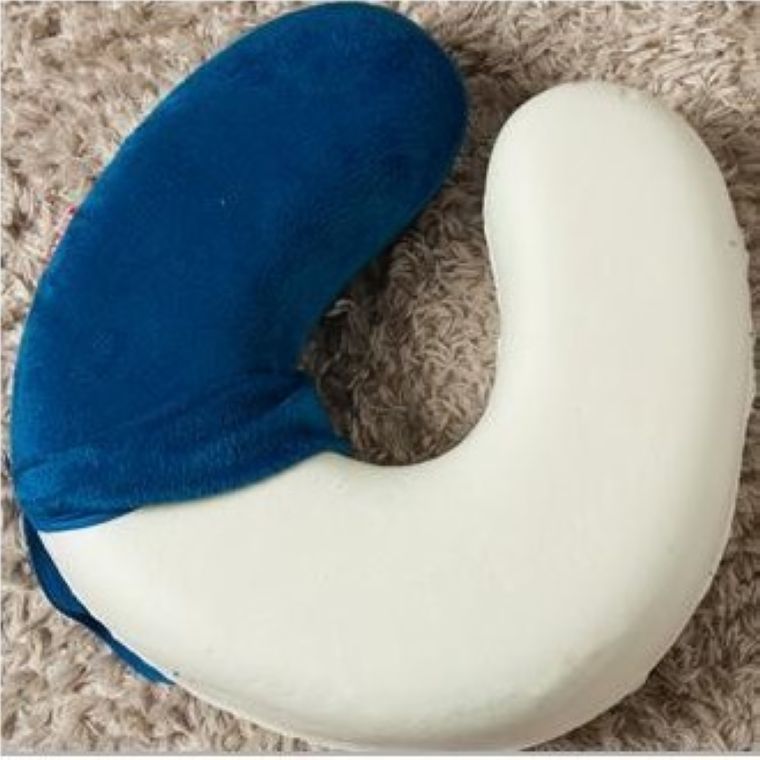 ネックピロー 快適睡眠低反発携帯型旅行用ネックピロー