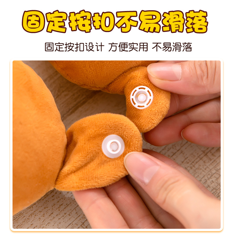 低反発もちもち触感ボタン式ネックピロー