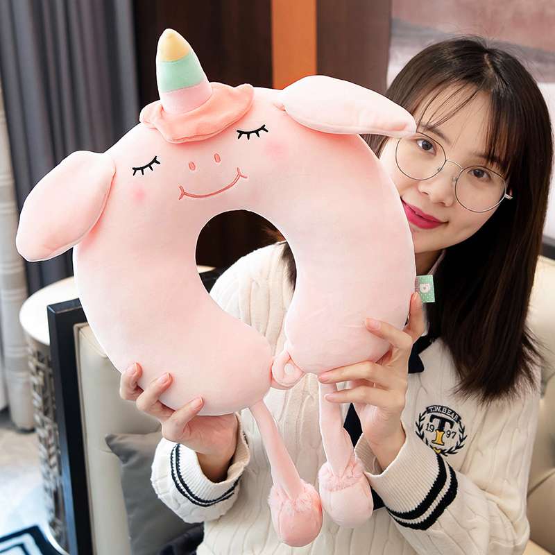 ネックピロー おやすみユニコーン ふわもち頸椎枕