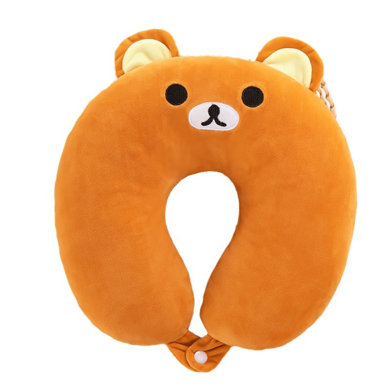 ネックピロー 可愛い動物キャラクター低反発ネックピロー