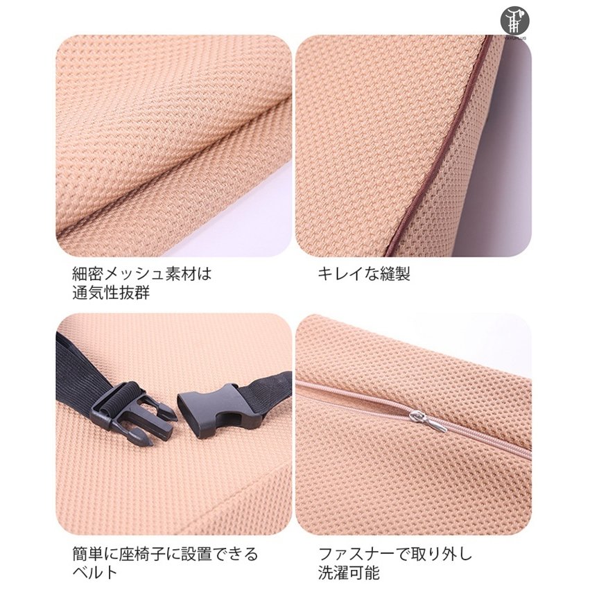 ネックピローセット 低反発車用腰当て 頭首肩サポートクッション