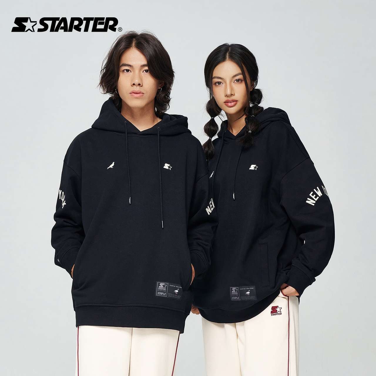 レディース スウェット STARTER NYC オリジナルズ フーディー