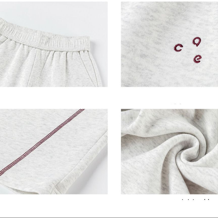 メンズ 秋新作 厚手 ステッチ切替ワイドスウェットパンツ 全3色