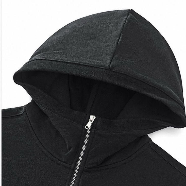 スウェットメンズ 厚手 ハーフ開け フード付き 裏パイル  パーカー 全2色