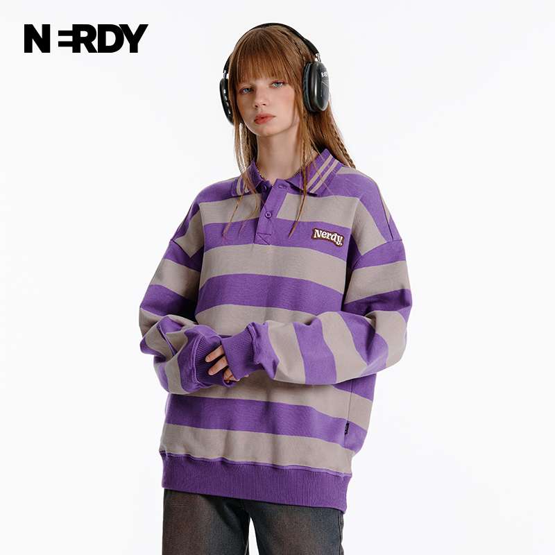 レディース NERDYボーダーポロスウェット