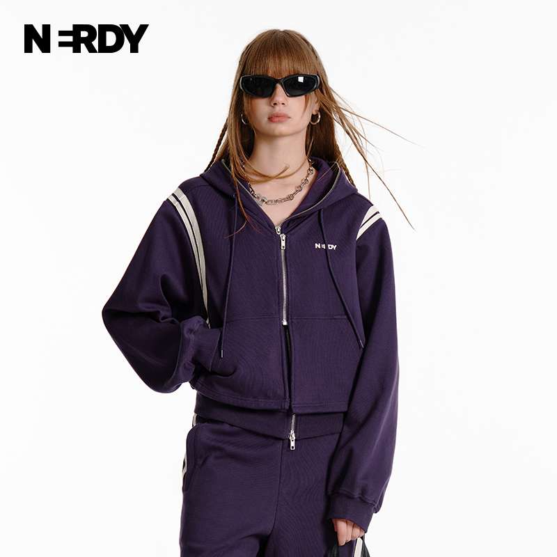 レディース スウェット NERDY スポーティーストライプ ツーピースセット