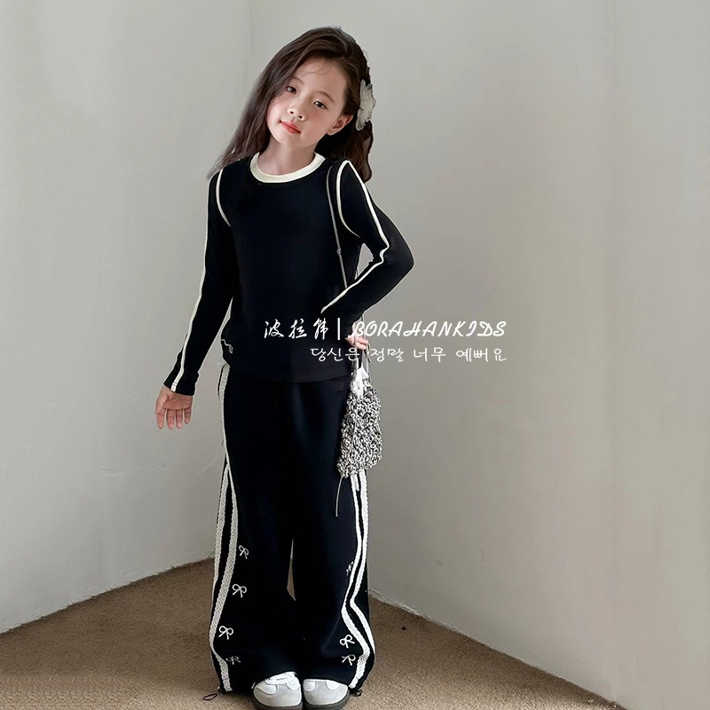 キッズ レース飾り スウェットパンツ 女の子
