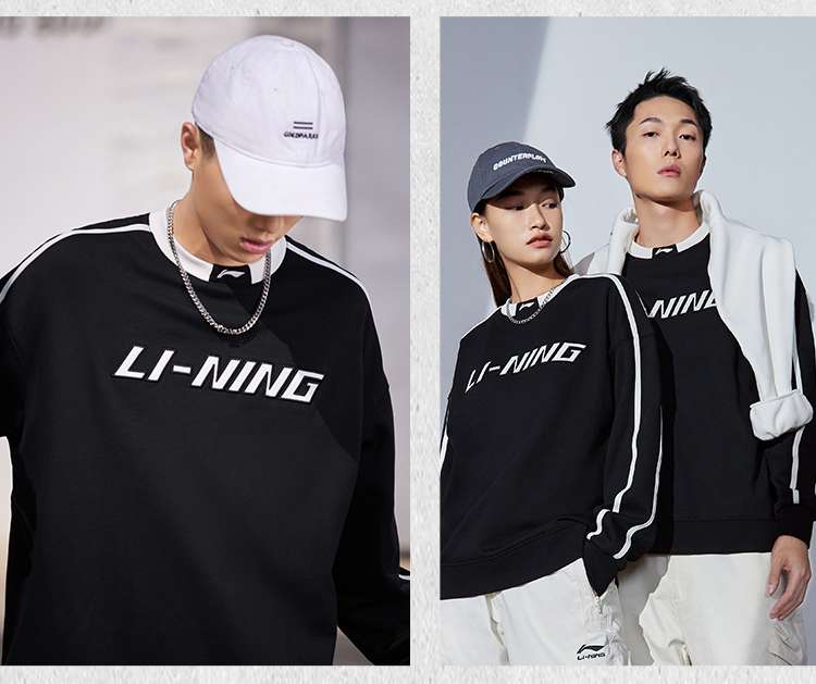 レディース LI-NING ライニング ロゴ入りスポーツスウェット
