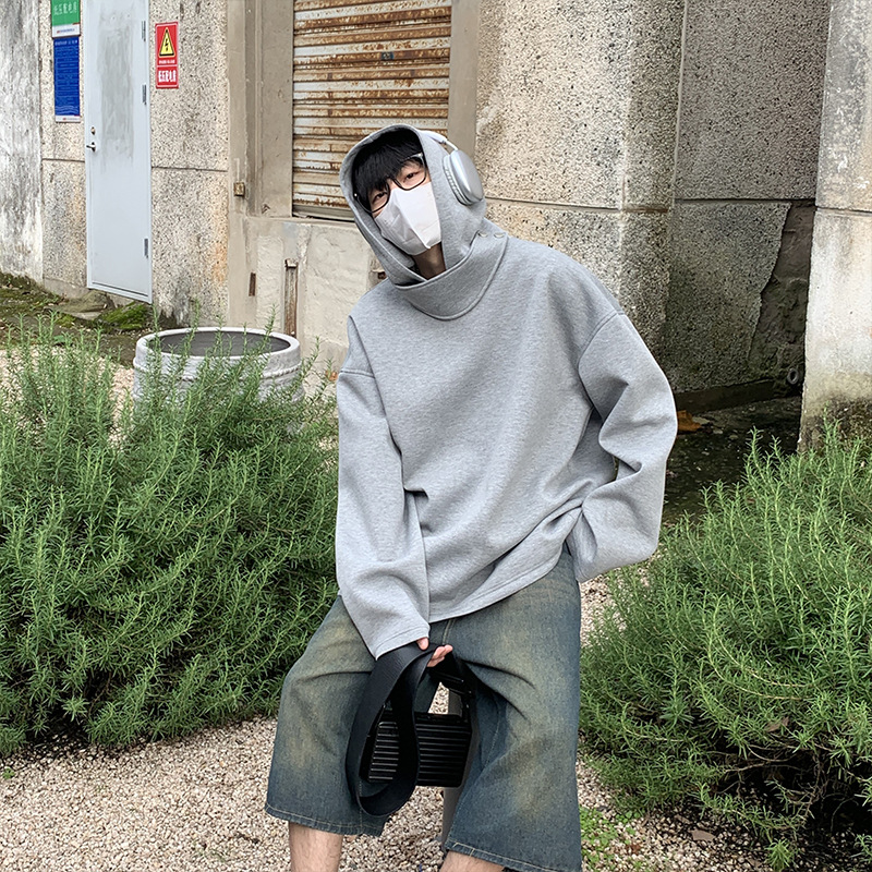 男女兼用フード付き無地スウェット秋冬新作