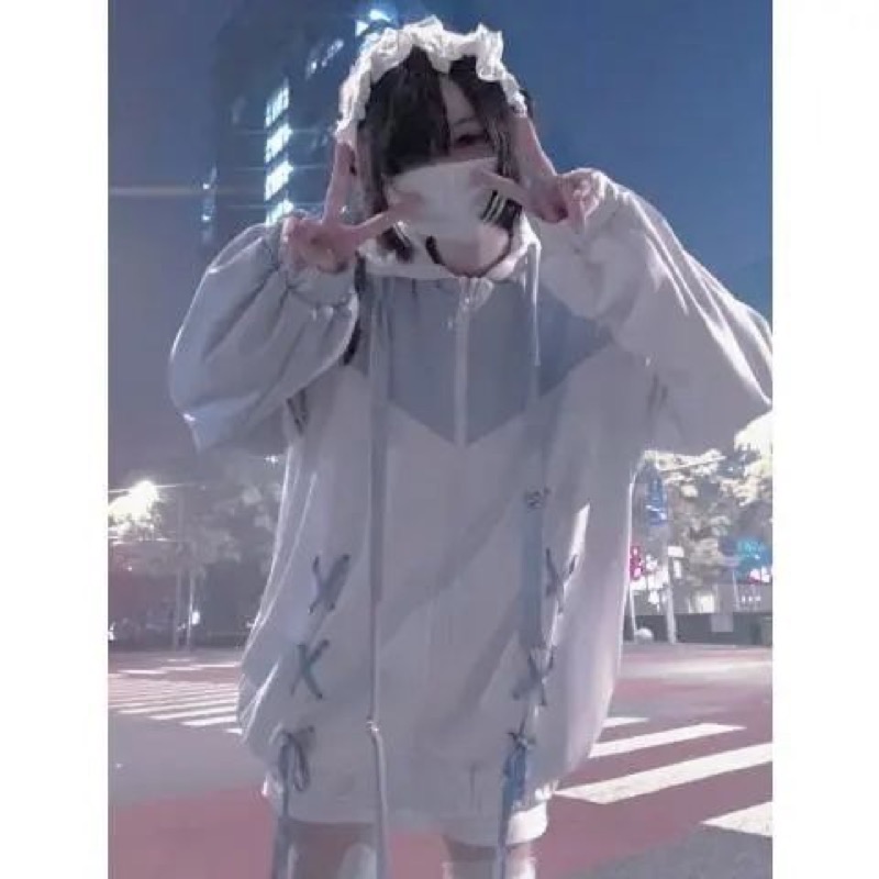 スウェット キッズ ねこ耳フード ジップアップパーカー 子供服