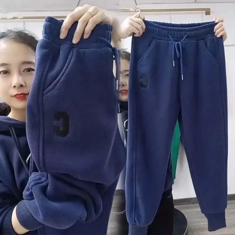 レディース スウェット ゆったりシンプルアクティブパンツ