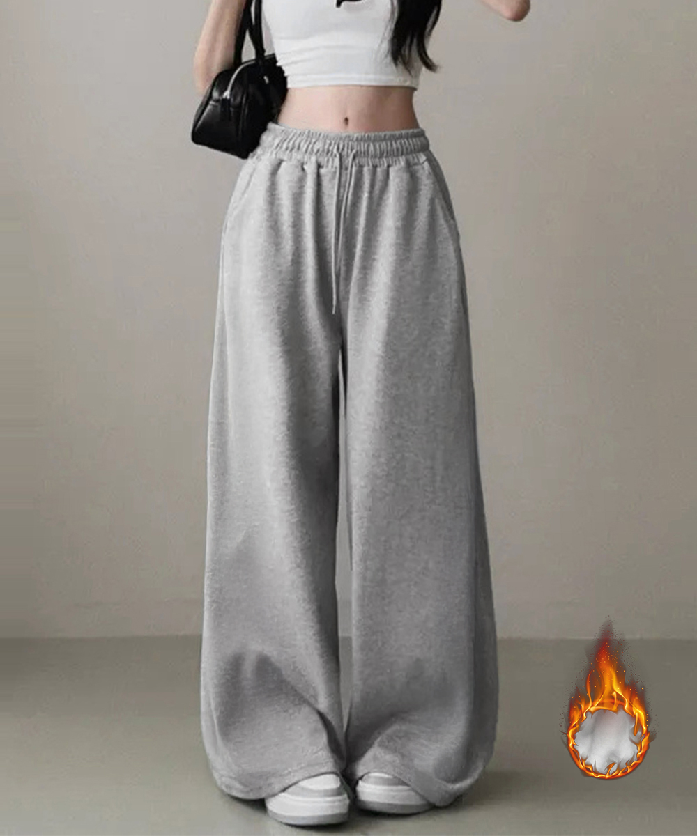 スウェットバックプリントワイドパンツ