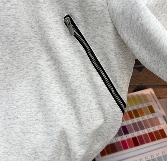 スウェットメンズ 秋冬メンズスウェット ジップデザイントレーナー