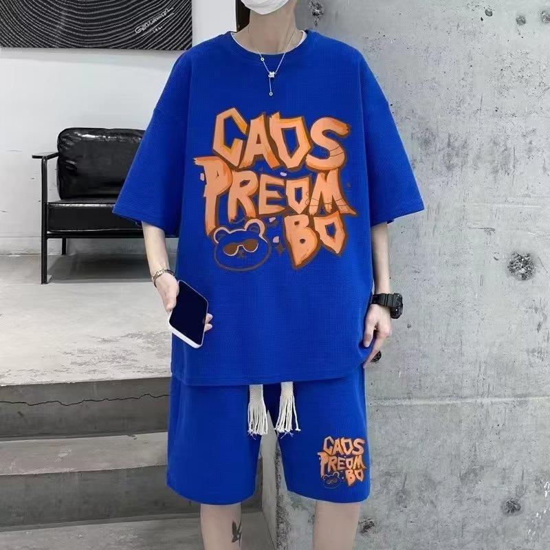 スウェットメンズ ベアプリント 上下セット
