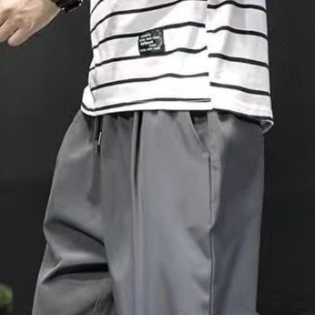 スウェットメンズ 七分丈ゆったりスウェットパンツ