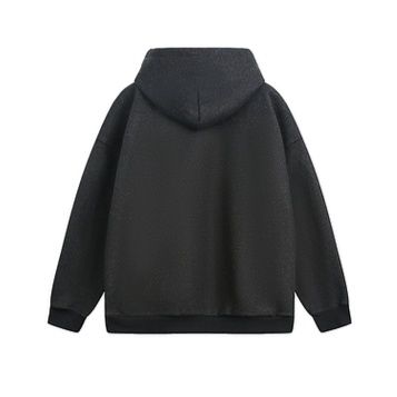 スウェットメンズ シンプル刺繍入りゆったりパーカー