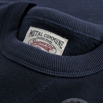 スウェットメンズ シンプル丸首長袖スウェットシャツ