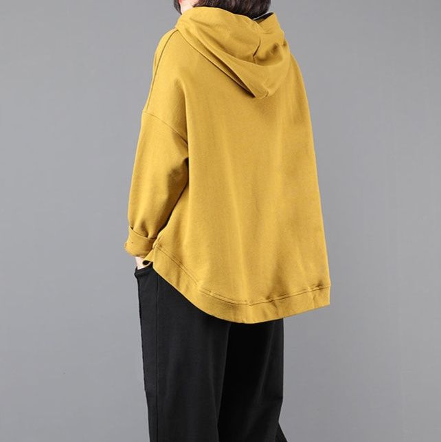 スウェットメンズ 袖プリント入りゆったりシルエットプルオーバーフード付き裏毛トップス