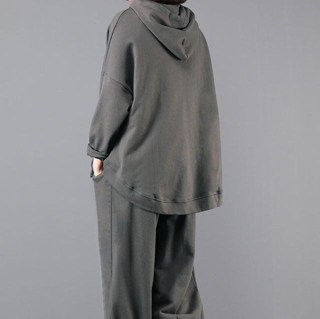 スウェットメンズ 袖プリント入りゆったりシルエットプルオーバーフード付き裏毛トップス