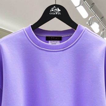 スウェットメンズ ゆったりシルエット無地クルーネックトレーナー