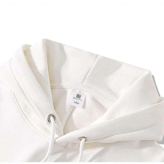 スウェットメンズ シンプルロゴ刺繍プルオーバーパーカー