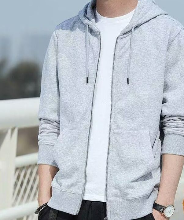スウェットメンズ 裏起毛フルジップパーカー長袖カジュアル