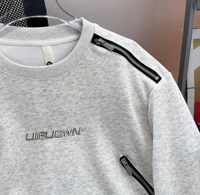スウェットメンズ 秋冬メンズスウェット ジップデザイントレーナー