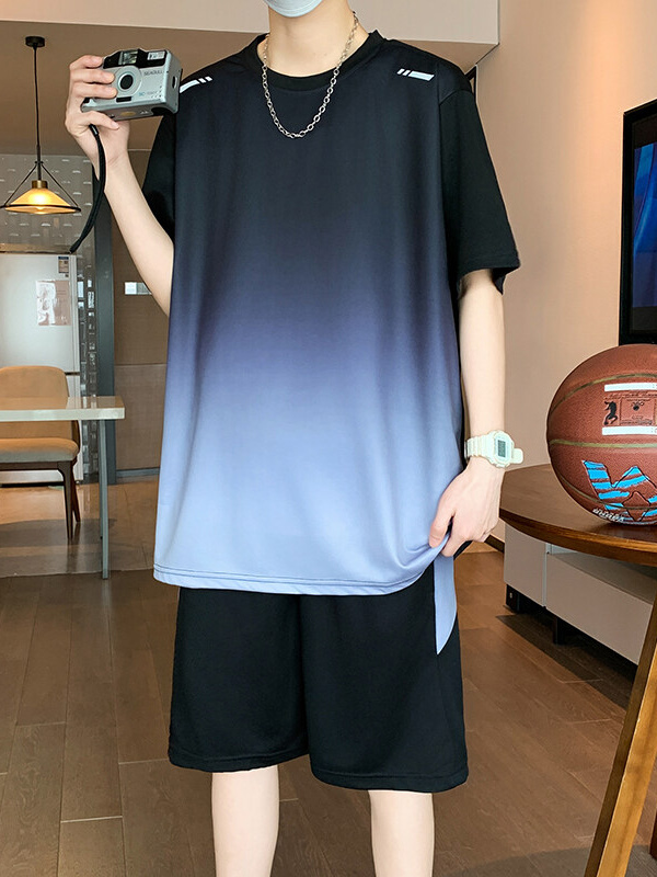 スウェットメンズ グラデーションスポーツセットアップ