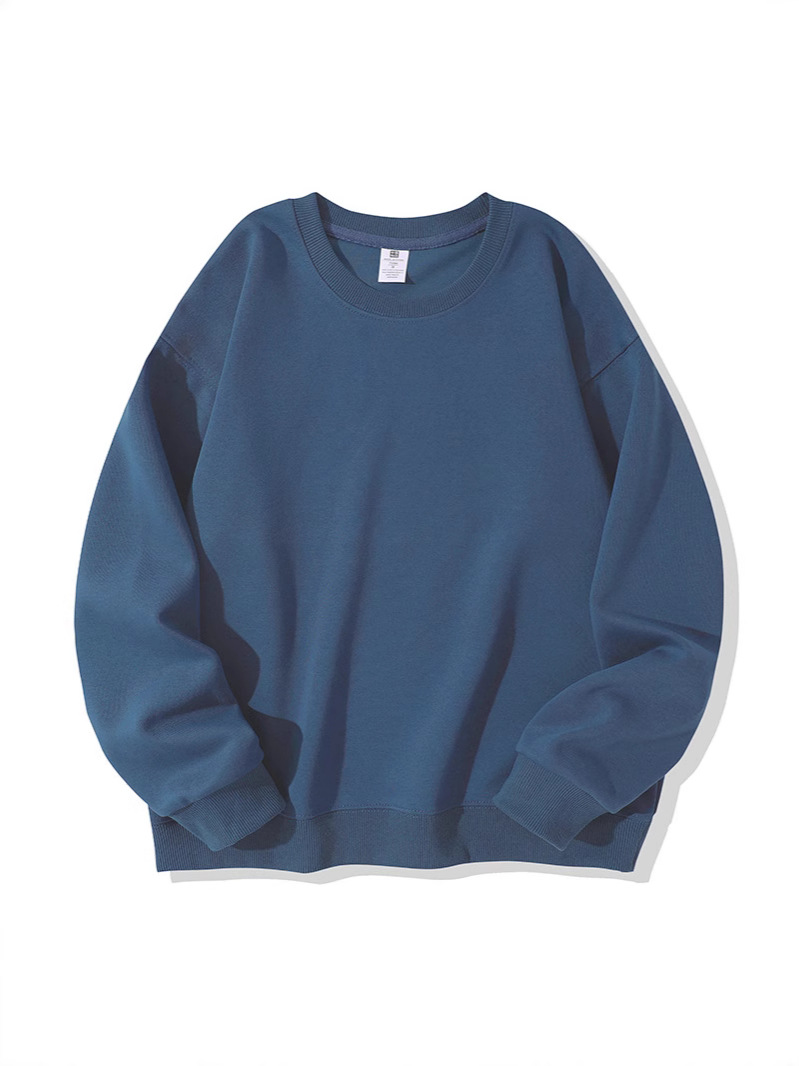 スウェットメンズ無地 ゆったりシルエット裏起毛クルーネックトレーナー