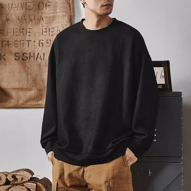 スウェットメンズ ゆったりシルエット裏起毛クルーネックスウェット