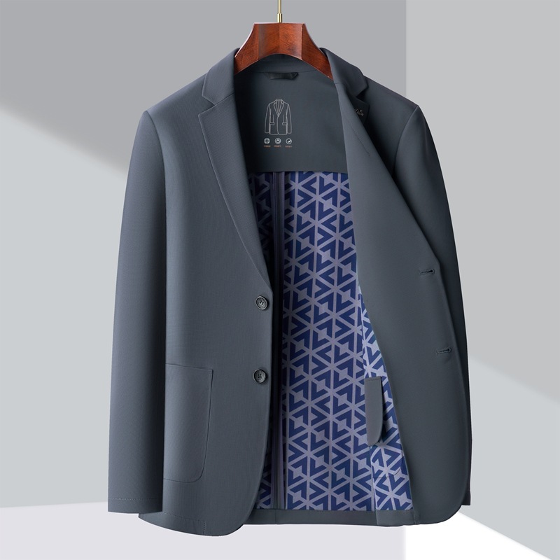 スウェットメンズ テーラード襟ジャケット風カーディガン