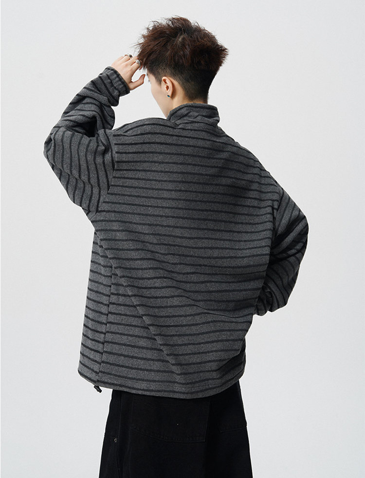 スウェットメンズ メンズ ボーダー柄スウェット 男女兼用 秋冬新作