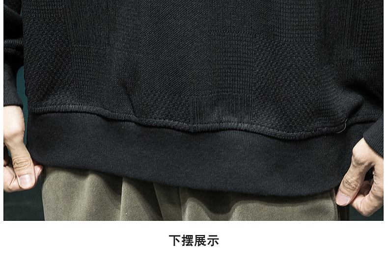スウェットメンズ スウェットメンズ 立体模様のワイドシルエットスウェット
