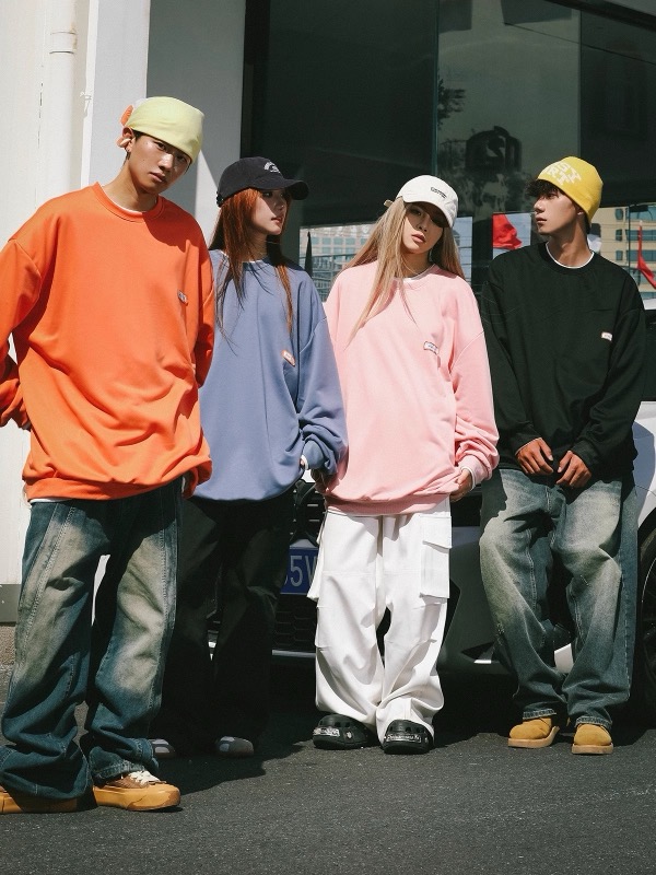 スウェットメンズ メンズ長袖クルーネックスウェットトレーナー