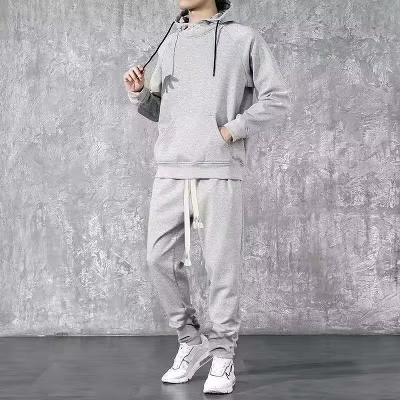 スウェットメンズ フード付きプルオーバースウェット上下組