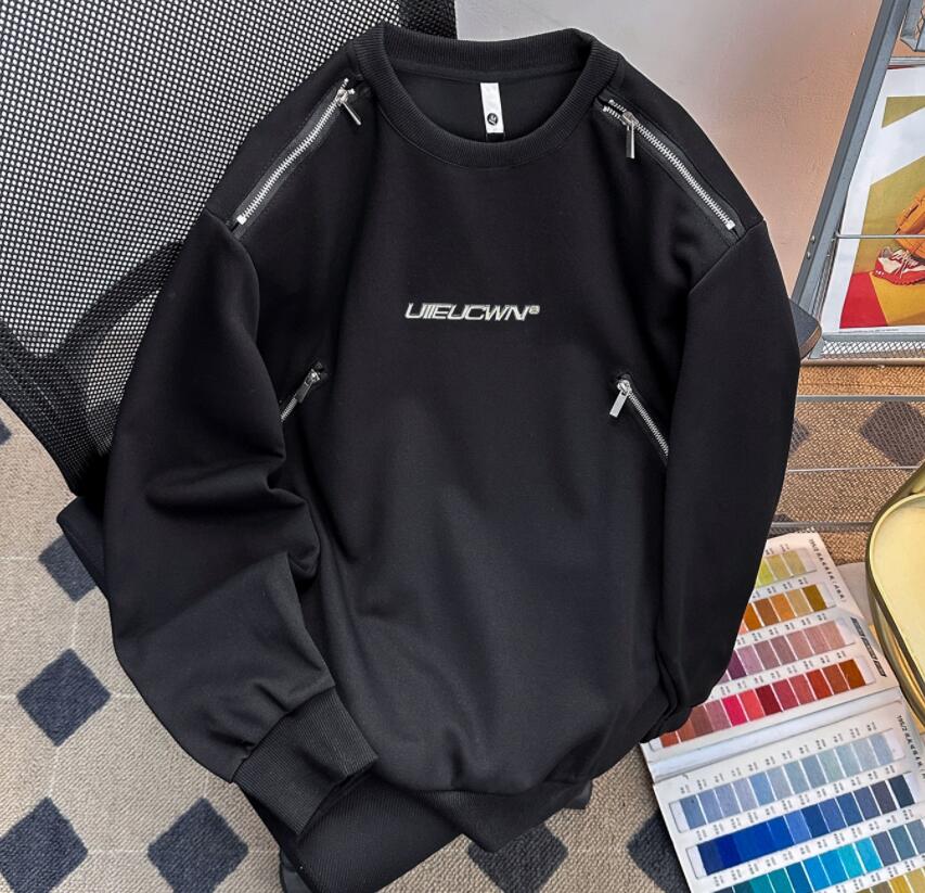 スウェットメンズ 秋冬メンズスウェット ジップデザイントレーナー