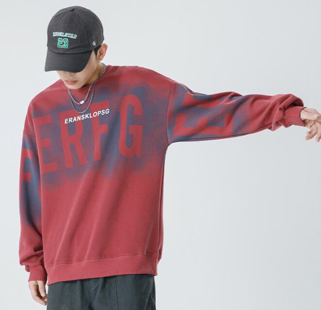 スウェットメンズ メンズ スウェット トレーナー 長袖 プリント クルーネック 秋