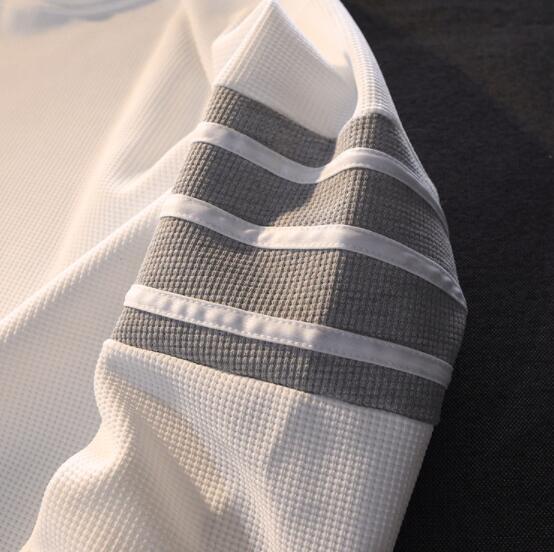 スウェットメンズ メンズ裏起毛スウェット袖ライン入りクルーネック長袖