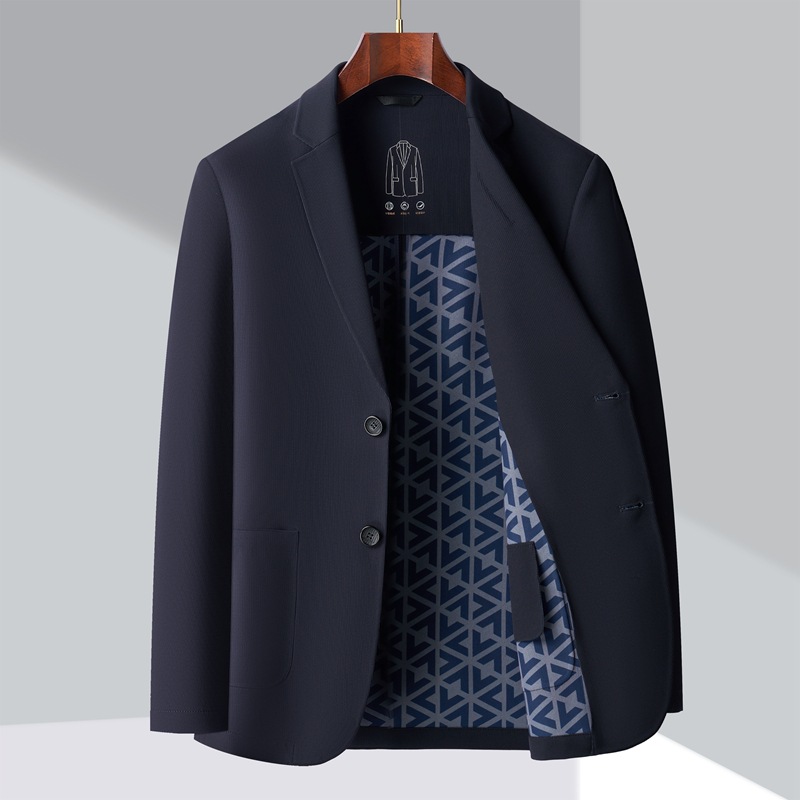 スウェットメンズ テーラード襟ジャケット風カーディガン