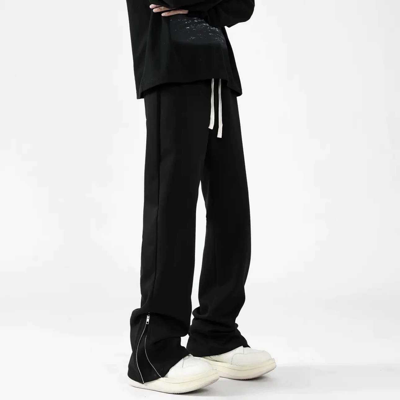 スウェットパンツ ストレートシルエット ワイドパンツ